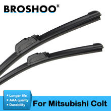 BROSHOO-escobillas de limpiaparabrisas para coche Mitsubishi Colt, brazo de gancho estándar, compatible con 3 puertas/5 puertas, 2004, 2005, 2006, 2007, 2008, 2009, 2010, 2011 2024 - compra barato