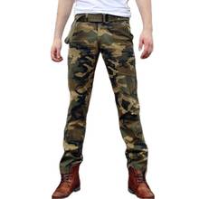 Military Style Pants Man Casual Slim Fits Camouflage Army Pants Cotton Joggers Pants Vintage Straight Trousers Men Clothing 2024 - buy cheap