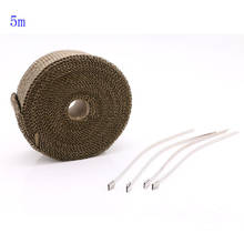 1.5mm*50mm*5m Motorcycle Exhaust Thermal Exhaust Tape Exhaust Heat Tape Wrap Pipe Wrap Shields Manifold Header 2024 - buy cheap