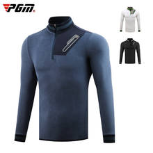 Camiseta de golfe masculina, jaqueta de lã quente para outono e inverno pgm, manga longa à prova de vento, com zíper, roupa esportiva d0837 2024 - compre barato