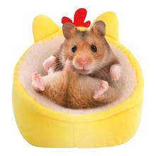Hámster cama Guinea cerdo mascota cama ratón casa Animal PEQUEÑO invierno cálido hamaca para ratas mascota jaula para Hamster roedores Accesorios 2024 - compra barato