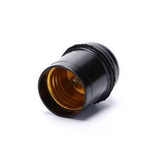 1 pçs do vintage preto base da lâmpada adaptador e27 3/4a 250 v suporte da lâmpada de luz pingente edison parafuso tampa soquete venda quente
