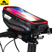 WILD MAN Road Bicycle Bag Rainproof 5.8/6.0 Inch Phone Case Touch Screen MTB Bag Top Front Tube Bag Cycling Bike Accessories 2024 - buy cheap