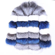 2021 New Fashion Real Fur Coat Thick Warm Parka Winter Women Natural Real Fox Fur Coat Fashion Silm Outwear Coat Fox Jacket 2024 - buy cheap