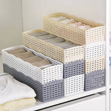 Hot 5 Grids Socks Underwear Storage Basket Wardrobe Organizer Box Towel Container Home Supplies 2024 - buy cheap