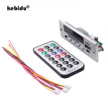 kebidu Bluetooth5.0 Stereo MP3 Decoding Board Module Wireless Car USB MP3 Player TF / USB / FM / Remote Decoding Board Module 2024 - buy cheap
