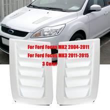 3 цвета, пара, автомобильная воздухозаборная вытяжка, самоклеящаяся жалюзи, оконная охлаждающая панель для-Ford Focus MK2 MK3 2004-2015, вытяжные вентиляционные отверстия 2024 - купить недорого