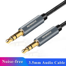 Anmck-Cable de Audio Jack 3,5 de 3,5mm, Cable auxiliar de línea de altavoz para iPhone 6, Samsung galaxy s8, auriculares de coche, Xiaomi redmi 4x, conector de Audio 2024 - compra barato