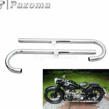 1 Pair 32HP Motorcycle Front Exhaust Tube for BMW K750 M1 M72 R71 R12 and Dnepr MT12 Ural Sidecar Steel Exhaust Muffler Pipe  2024 - buy cheap