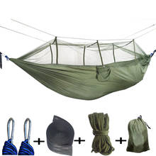 1-2 Person Portable Outdoor Camping Hammock with Mosquito Net High Strength Parachute Fabric Hanging Bed Hunting Sleeping Swing 2024 - buy cheap
