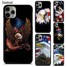 Caso americano da bandeira da águia careca para o iphone 13 pro max 12 mini 11 pro max x xr xs max se 2020 6s 7 8 mais capa 2024 - compre barato