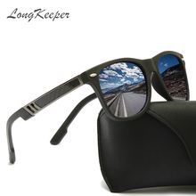LongKeeper TR90 Polarized Sunglasses Men Square Flexible Driving Sun Glasses Famous Brand Male Women UV400 Sport Eyewear oculos 2024 - buy cheap