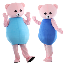 Bear cartoon Mascot Costume pink Suits Cosplay performance Outfits for Carnival Halloween Christmas Easter lol surprises party 2024 - buy cheap