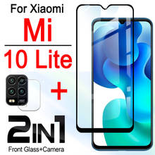 Protetor de tela de vidro temperado com lente da câmera 2 em 1, para xiaomi mi 10 lite mi10 10 lite light 5g mi10lite xaomi 2024 - compre barato