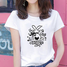 I'm Little Bunny Easter Print Woman Tshirts Fashion Plus Size Clothing Kawaii Graphic T Shirts Streetwear Short Sleeve Top Femme 2024 - buy cheap