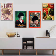 Pintura de tela amelie do filme francês, posteres e impressões nórdicas para decoração da sala de estar 2024 - compre barato