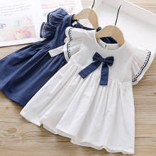 Afei Tony 2020 new items Baby Girls Dresses Summer Style Cotton Kids Short Sleeve Dress Children Clothes Vesidos 2024 - buy cheap