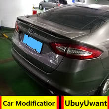 For Ford Mondeo 2014 2015 2016 2017 ABS Material Unpainted Primer Color Car Tail Wing Decoration Rear trunk Spoiler 2024 - buy cheap