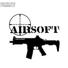 Volkrays criativo carro adesivo mais legal airsoft arma acessórios da motocicleta protetor solar reflexivo de alta qualidade decalque do vinil, 11cm * 12cm 2024 - compre barato