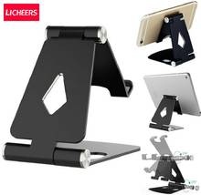 Licheers-suporte de celular e tablet, suporte universal de liga de alumínio, para iphone x/11/12/7/8 plus, samsung, celular/ipad 2024 - compre barato