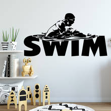 Classic swim Wall Art Decal Decoration Fashion Sticker Decor Living Room Bedroom Removable Wall Art Decal 2024 - buy cheap