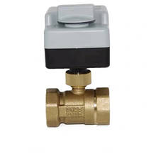 AC220V DN15 DN20 DN25 2 Way 3 Wires Brass Motorized Ball Valve Electric Actuato +Manual Switch 2024 - buy cheap