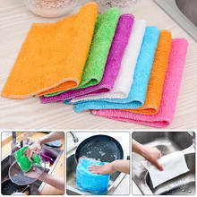 Kitchen Anti-grease Wiping Rags Efficient Bamboo Fiber Cleaning Cloth For Home Washing Dish Multifunctional Cleaning Tools 2024 - buy cheap