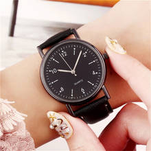 Reloj Mujer 2020 Geneva Модные женские светящиеся Аналоговые кварцевые наручные часы с циферблатом и кожаным ремешком женские роскошные часы от ведущего бренда 2024 - купить недорого