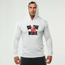 Men's Running Long Sleeve T-Shirts Fitness Men Hooded Shirts Bodybuilding Slim Fit Tops Sports Gym T Shirts Muscle Tshirt 2024 - buy cheap