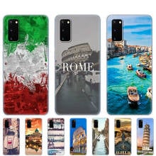 Funda de silicona para samsung galaxy S20 PLUS, Ultra S10 lite, note 10 plus lite, Italia, Roma, torre de Florencia 2024 - compra barato