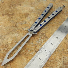 Butterfly Trainer Knife BM51 V6  D2 Blade Titanium Handle Jilt Not Sharp Hunting Knife Folding Pocket Knife gift knives 2024 - buy cheap