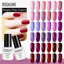 Гель-лак для ногтей ROSALIND, блестящий, фиолетовый, розовый, гибридные Лаки, все для маникюра, Гель-лак, Полупостоянный гель для ногтей, верхнее покрытие 2024 - купить недорого