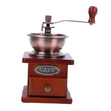 Moedor de grãos de café retrô, máquina manual criativa de cerâmica prática para escritório e casa 2024 - compre barato