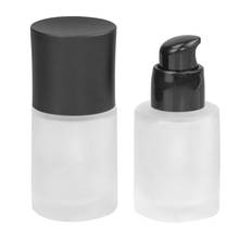 30ml Glass Essence Lotion Bottle Empty DIY Cosmetic Container Liquid Foundation Dispenser with Pressure Pump Head and Lid 2024 - buy cheap