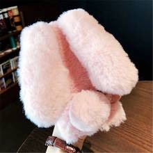 Cute Long Rabbit Winter Warm Case For Samsung Galaxy M31 M31S M51 M21 M11 M01 A51 4G A71 5G A01 Core Furry Plush Phone Cover 2024 - buy cheap