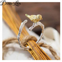 Punk New Bird Branch Rings For Women Men Antique Finger Ring Christmas Gifts Jewelry 2021 2024 - buy cheap