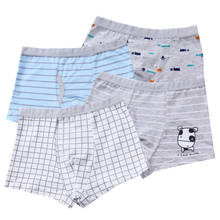 4Pcs/Lot New Boys Cotton Boxer Panties Kids Underwear Cartoon Shorts 2024 - buy cheap