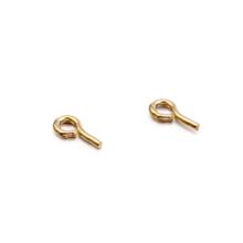 50pcs/lot Stainless Steel S Gold Earring Settings For DIY Jewelry Finding 2024 - buy cheap