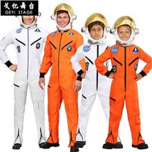 Traje espacial para hombres adultos, traje de astronauta de talla grande, disfraces de piloto blanco, novedad de 2019, disfraz de Halloween, mono de una pieza 2024 - compra barato