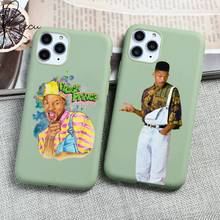 Модный чехол для телефона The fresh prince of bel air для iPhone 12 mini 11 Pro Max X XR XS 8 7 6s Plus, силиконовые чехлы ярко-зеленого цвета 2024 - купить недорого