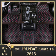 MIDOON Car floor mats for Hyundai Santa Fe (FIVE SEAT) 2013 Custom auto foot Pads automobile carpet cover 2024 - buy cheap