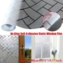 HOT SALE 3D Window Privacy Film Static Window Clings Vinyl Window Decals Window Sticker for Glass Door Home Heat Control Anti UV 2024 - buy cheap