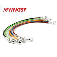 400mm 500mm 600mm 700mm Colorful Motorcycle M10 Hydraulic Reinforced Brake Or Clutch Oil Hose Line Pipe Fit ATV Dirt Pit Bike 2024 - buy cheap