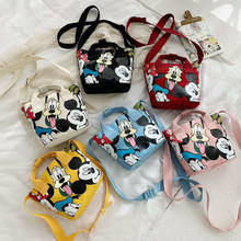 New Disney Mickey mouse canvas printed shoulder bag children's backpack girls women's bag spring and summer coin purse 2024 - buy cheap