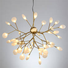 modern led chandeliers ceiling Tree Leaf Branch firefly Chandelier Lighting Living Bedroom Kitchen Home Decor Suspension Lamp 2024 - buy cheap