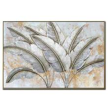 The White Grass Abstract Oil Painting Modern Hand-painted Wall Art Living Room Picture Home Decoration Painting No Framed 2024 - buy cheap