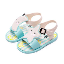 2022 Mini Bow Shoes Summer Star Girls Jelly Shoe Girl Non-slip Kids Beach Sandal Toddler Sandals Princess 2024 - buy cheap