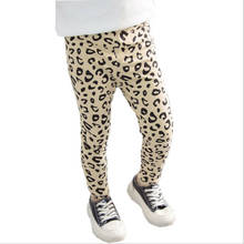 Citgeett Spring Toddler Kids Girls Plain Leggings Trousers Leopard Print Stretch Pants Cotton 2024 - buy cheap