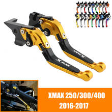 Alavanca de freio e embreagem ajustável para motocicletas yamaha, dobrável, para xmax 250, 300, 400 2024 - compre barato