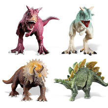 Carentauro dinossauros world park figuras triceratop stegosaur animal modelo brinquedos para crianças presente 2024 - compre barato